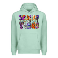 Seafoam Spooky Vibes Premium Hoodie - CowhideDigitalArt
