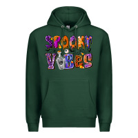 Sports Green Spooky Vibes Premium Hoodie - CowhideDigitalArt