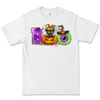 White Boo Halloween Premium Tee - NancyCooperArtShop