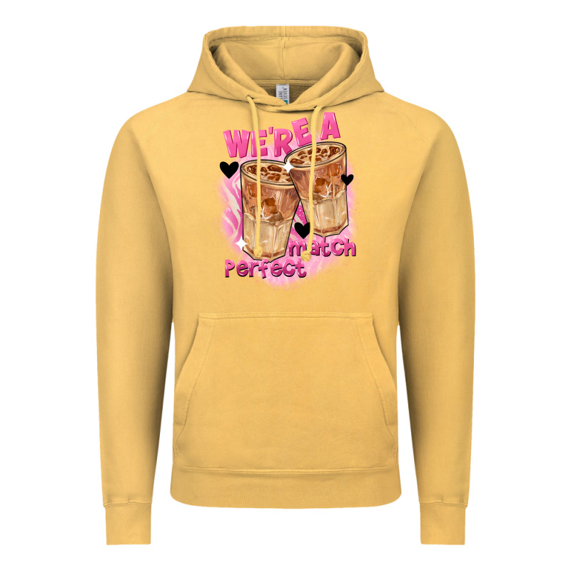 We're A Perfect Match Valentine's Day Vintage Hoodie by FaDigitalArtStudio | Teevron