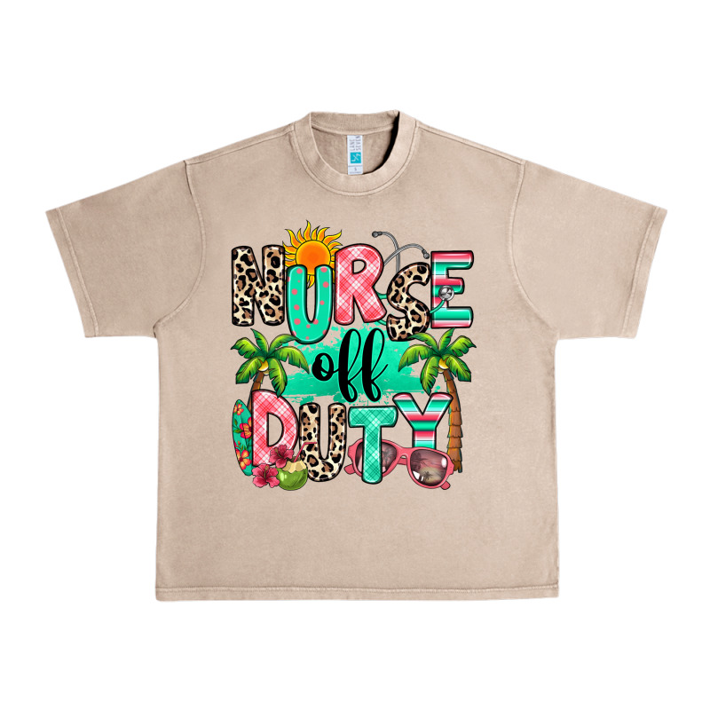 Nurse Off Duty Summer Break Urban Heavy Tee by RanaPortraitStore | Teevron