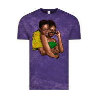 Cloud Purple Black couple Vintage Tee - HowdyJamesFarm