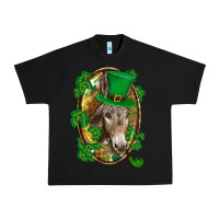 Black St. Patrick's day Donkey Urban Heavy Tee - CowGirlArtShop