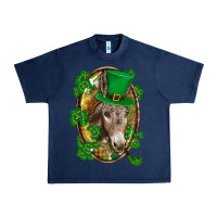 Navy St. Patrick's day Donkey Urban Heavy Tee - CowGirlArtShop