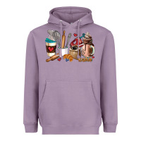 Lavender bakery coffee cups Heavyweight Hoodie - AdoDesignShop