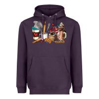 Plum bakery coffee cups Heavyweight Hoodie - AdoDesignShop