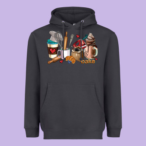 Bakery Coffee Cups Heavyweight Hoodie Designed By Adodesignshop