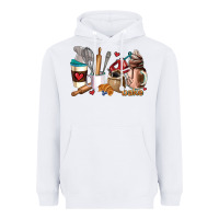 White bakery coffee cups Heavyweight Hoodie - AdoDesignShop
