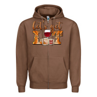Chestnut let's get lit candles Zipper Hoodie - BarkalooDesign