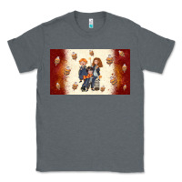Charcoal Heather cartoon wizards Classic Tee - TumblerDesignByShophia