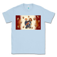 Dusty Blue cartoon wizards Classic Tee - TumblerDesignByShophia