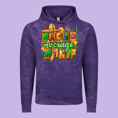 Nacho Average Mini Vintage Hoodie Designed By Fadigitalartstudio