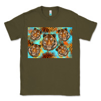 Army Green Tiger Classic Tee - Artiststas