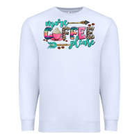 White more coffee please Premium Sweatshirt - AdoDesignShop
