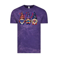 Cloud Purple 4th Of July gnomies with stars Vintage Tee - HowdyJamesFarm