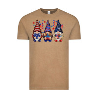 Vintage Coffee 4th Of July gnomies with stars Vintage Tee - HowdyJamesFarm