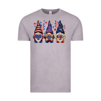 Vintage Zinc 4th Of July gnomies with stars Vintage Tee - HowdyJamesFarm