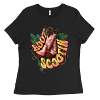 Black Boots scootin Ladies Tee - HowdyJamesFarm