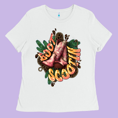 Boots Scootin Ladies Tee Designed By Howdyjamesfarm