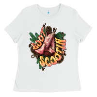 White Boots scootin Ladies Tee - HowdyJamesFarm