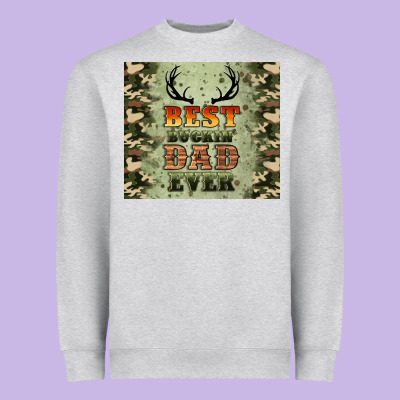Best Buckin' Dad Ever Heavyweight Sweatshirt Designed By Artiststas