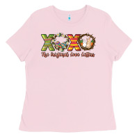 Bubblegum Pink Xoxo the original love letters Easter Day Ladies Tee - HowdyJamesFarm