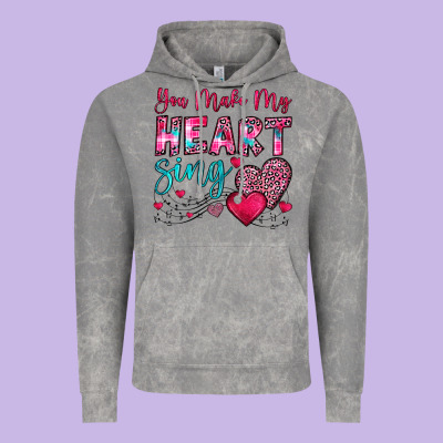 You Make My Heart Sing Vintage Hoodie Designed By Oliviacreatesart