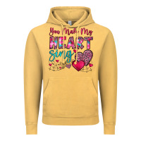 Vintage Mustard you make my heart sing Vintage Hoodie - OliviaCreatesArt