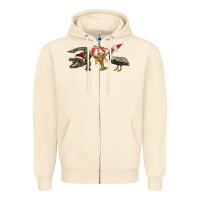 Sandshell Christmas alligator pelican crawfish Zipper Hoodie - BarkalooDesign