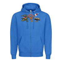 True Royal Christmas alligator pelican crawfish Zipper Hoodie - BarkalooDesign