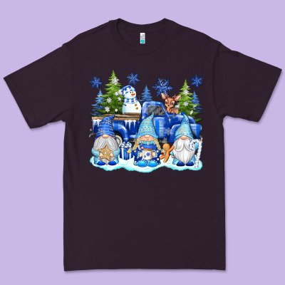Snow Gnome Truck Premium Tee Designed By Texasbilliewilder