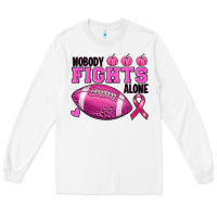 White nobody fights alone Long Sleeve Tee - RanaPortraitStore
