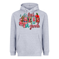 Heather Grey little miss 4 th grade Heavyweight Hoodie - AdoDesignShop