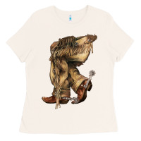 Bone Cowboy boots western Ladies Tee - HowdyJamesFarm