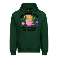 Forest Green too many kids not enough caffeine Urban Hoodie - JahusDesignShop