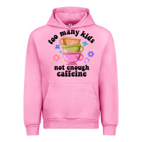 Fuchsia Pink too many kids not enough caffeine Urban Hoodie - JahusDesignShop