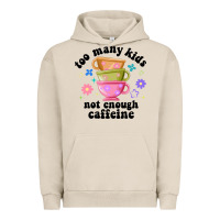 Pigment French Oak too many kids not enough caffeine Urban Hoodie - JahusDesignShop