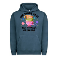 Pigment Midnight Navy too many kids not enough caffeine Urban Hoodie - JahusDesignShop
