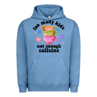Pigment Pebble Blue too many kids not enough caffeine Urban Hoodie - JahusDesignShop