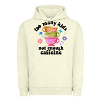 Pigment Pistachio too many kids not enough caffeine Urban Hoodie - JahusDesignShop