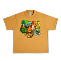 Peanut Butter St. Patrick's Day gnomies with leopard tumbler Urban Heavy Tee - HowdyJamesFarm