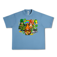 Pebble Blue St. Patrick's Day gnomies with leopard tumbler Urban Heavy Tee - HowdyJamesFarm