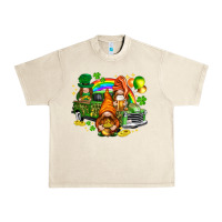 Sandshell St. Patrick's Day gnomies with leopard tumbler Urban Heavy Tee - HowdyJamesFarm