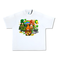 White St. Patrick's Day gnomies with leopard tumbler Urban Heavy Tee - HowdyJamesFarm