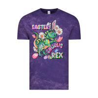 Cloud Purple Easter Saurus Rex Easter Day Vintage Tee - CowGirlArtShop