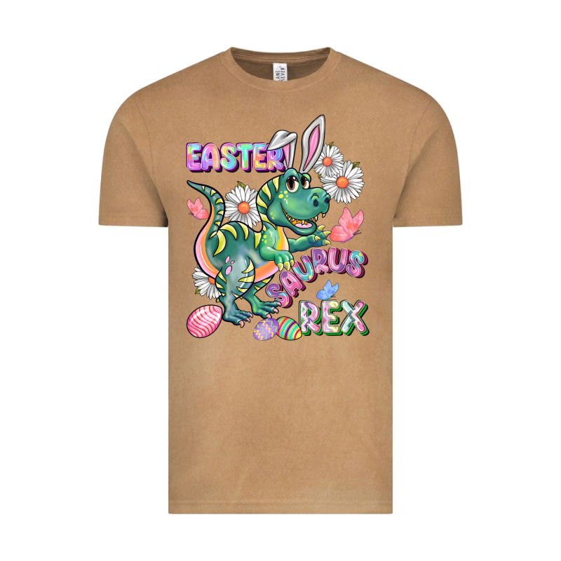 Easter Saurus Rex Easter Day Vintage Tee by CowGirlArtShop | Teevron
