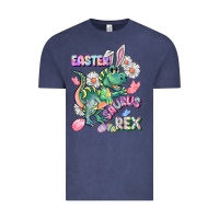 Vintage Denim Easter Saurus Rex Easter Day Vintage Tee - CowGirlArtShop