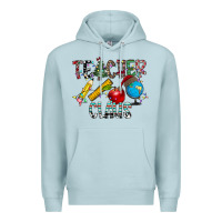 Blue Mist Teacher Calus Premium Hoodie - CowhideDigitalArt