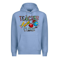 Colony Blue Teacher Calus Premium Hoodie - CowhideDigitalArt