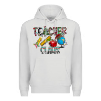 Dove Grey Teacher Calus Premium Hoodie - CowhideDigitalArt